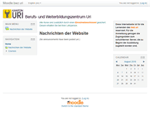 Tablet Screenshot of moodle.bwzuri.ch